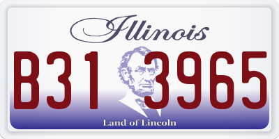 IL license plate B313965