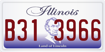IL license plate B313966
