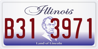 IL license plate B313971