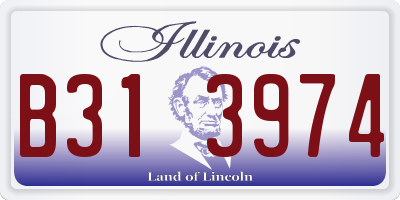 IL license plate B313974