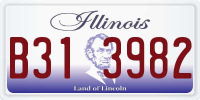 IL license plate B313982