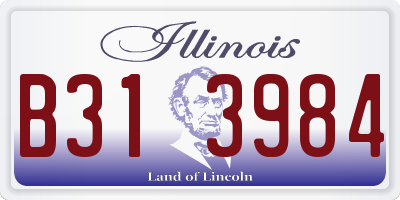 IL license plate B313984