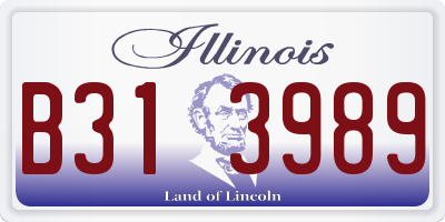 IL license plate B313989