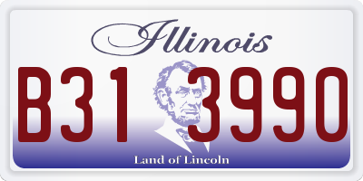 IL license plate B313990