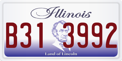 IL license plate B313992