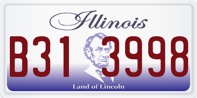 IL license plate B313998