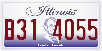 IL license plate B314055