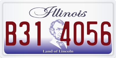 IL license plate B314056