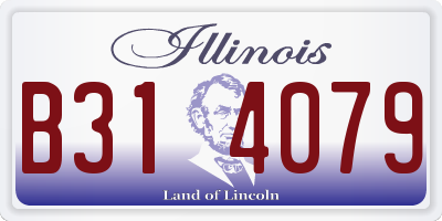 IL license plate B314079