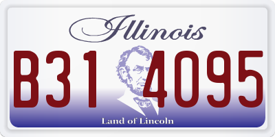 IL license plate B314095