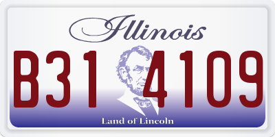 IL license plate B314109