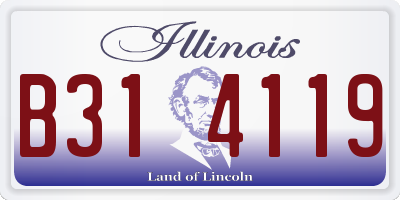 IL license plate B314119