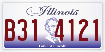 IL license plate B314121