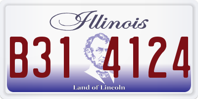 IL license plate B314124