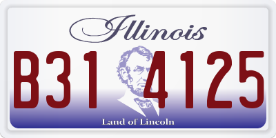IL license plate B314125