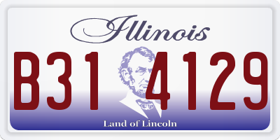 IL license plate B314129