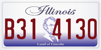IL license plate B314130