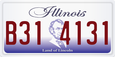IL license plate B314131