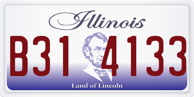 IL license plate B314133