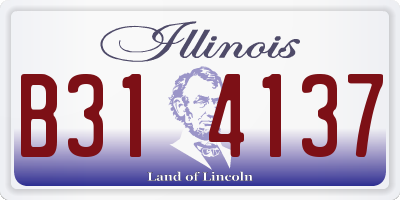 IL license plate B314137