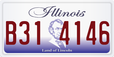 IL license plate B314146