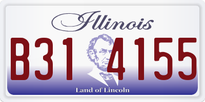 IL license plate B314155