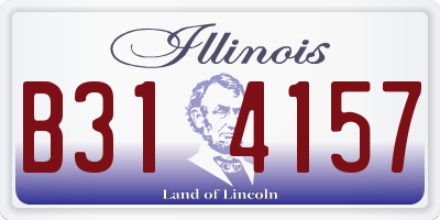 IL license plate B314157