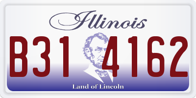 IL license plate B314162