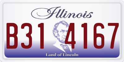 IL license plate B314167