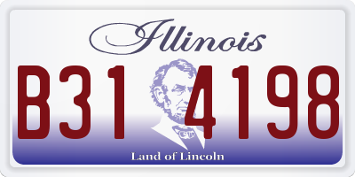IL license plate B314198