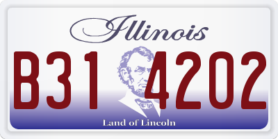IL license plate B314202