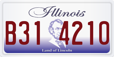 IL license plate B314210