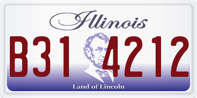 IL license plate B314212