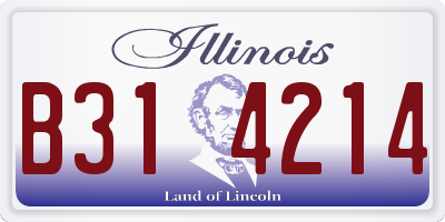 IL license plate B314214