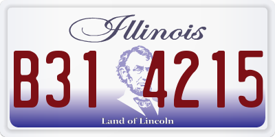 IL license plate B314215