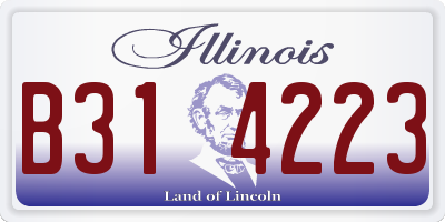 IL license plate B314223