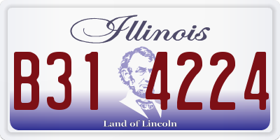 IL license plate B314224