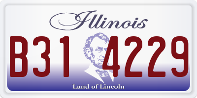 IL license plate B314229