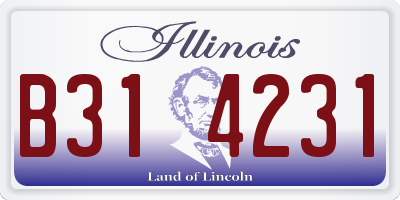 IL license plate B314231