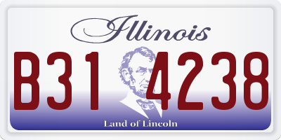 IL license plate B314238