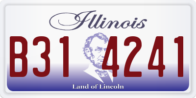 IL license plate B314241