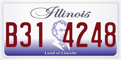 IL license plate B314248