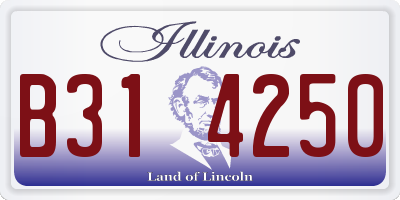 IL license plate B314250