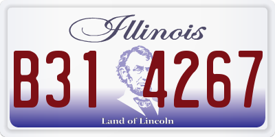 IL license plate B314267