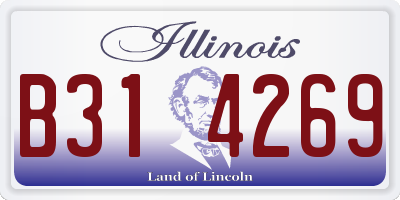 IL license plate B314269