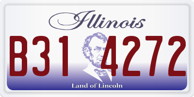 IL license plate B314272