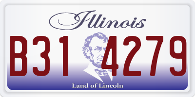 IL license plate B314279