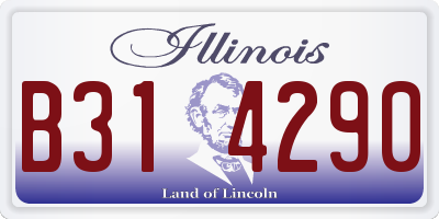 IL license plate B314290