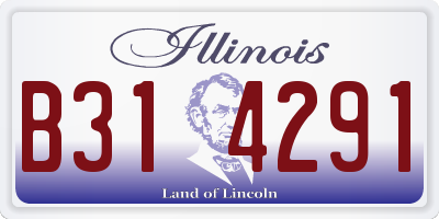 IL license plate B314291