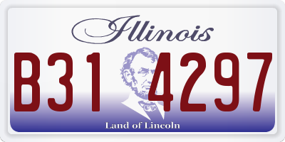 IL license plate B314297